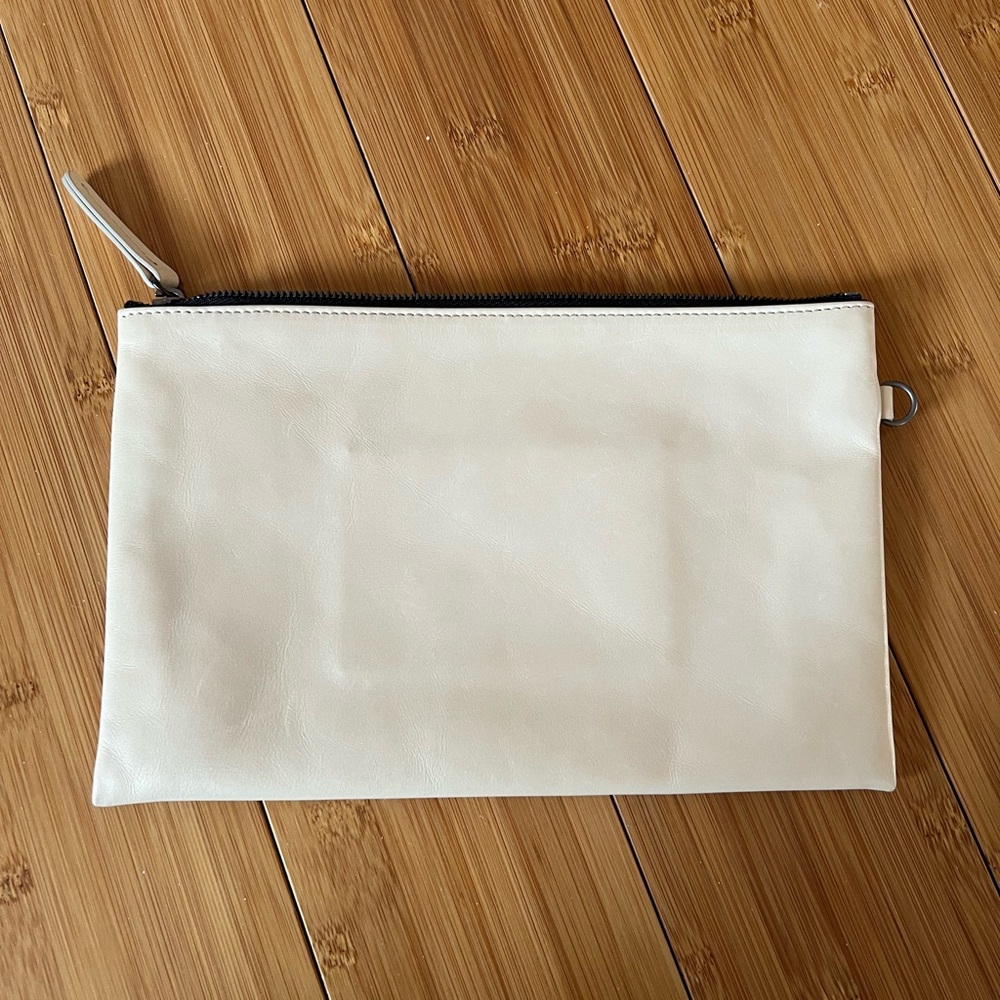 Brunello Cucinelli Cream Leather Clutch